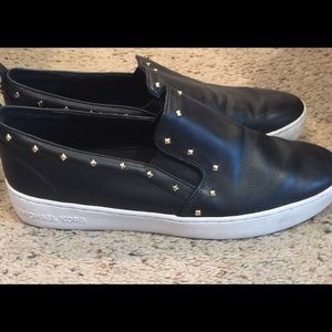 Michael Kors ladies studded slip on sneakers